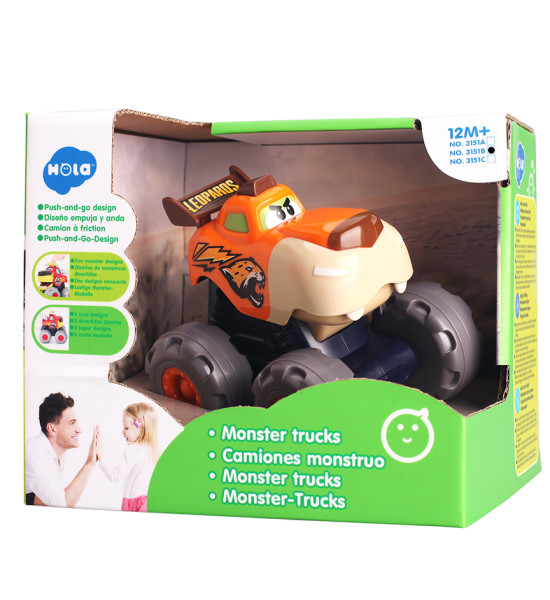 Monster Truck, Diseño Leopardo, (Diseño Push and Go), Unidad